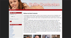 Desktop Screenshot of geilecontacten.com
